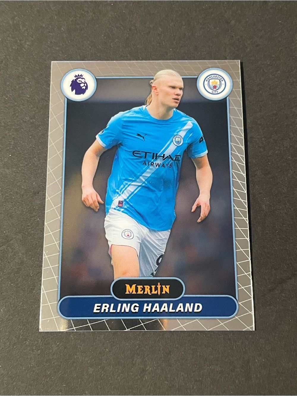 2026 Merlin Premier League Erling Haaland Manchester City #123 Base Card - Picture 1 of 6